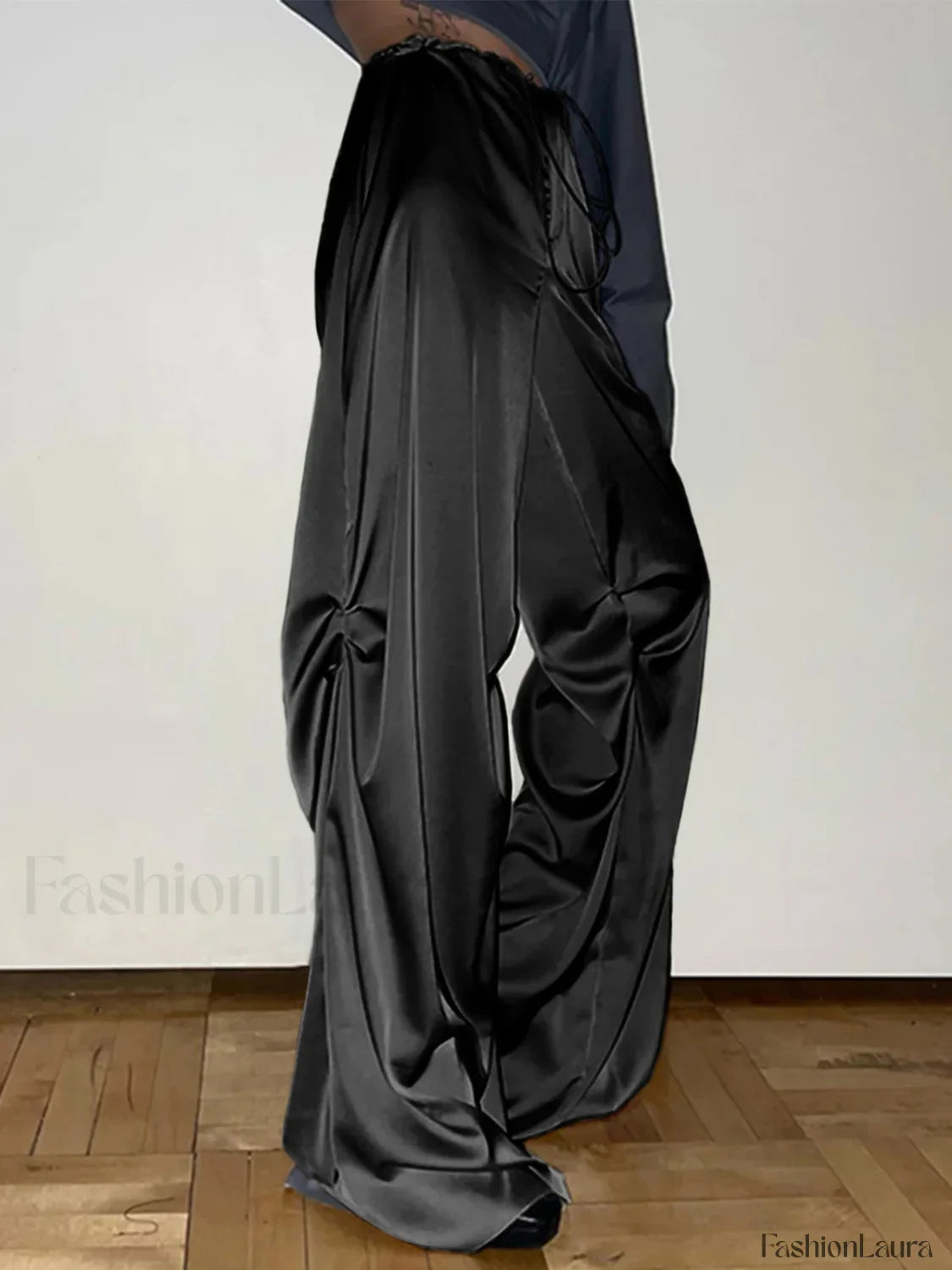Oversized Satin Graceful Wide Leg Pants