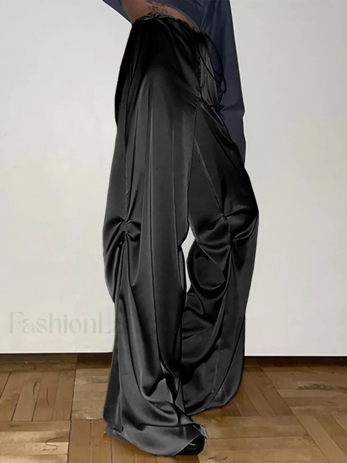 Oversized Satin Graceful Wide Leg Pants