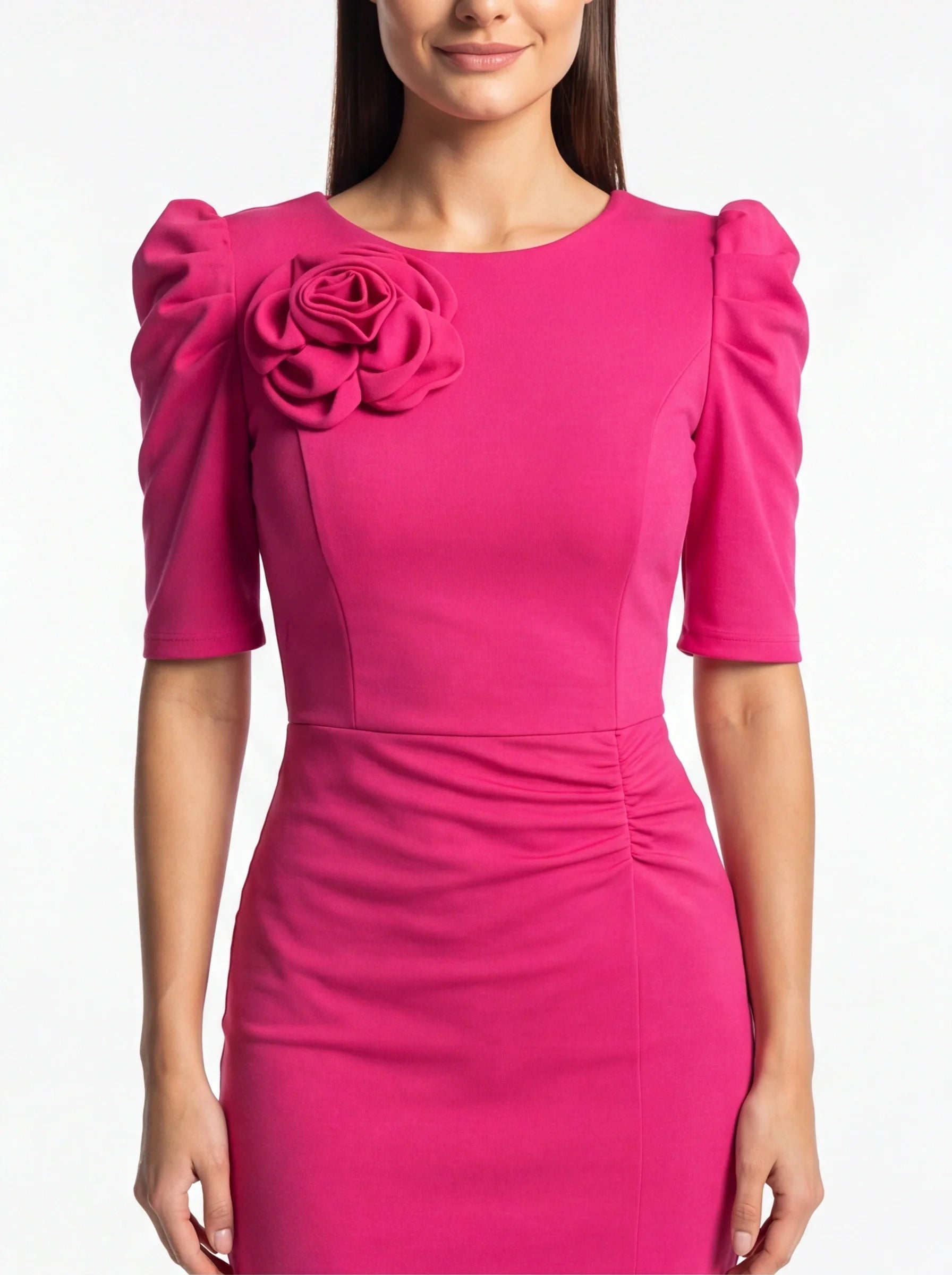 Chic Floral Bodycon Cocktail Dress with Elegant Fit and Stretch Fabric