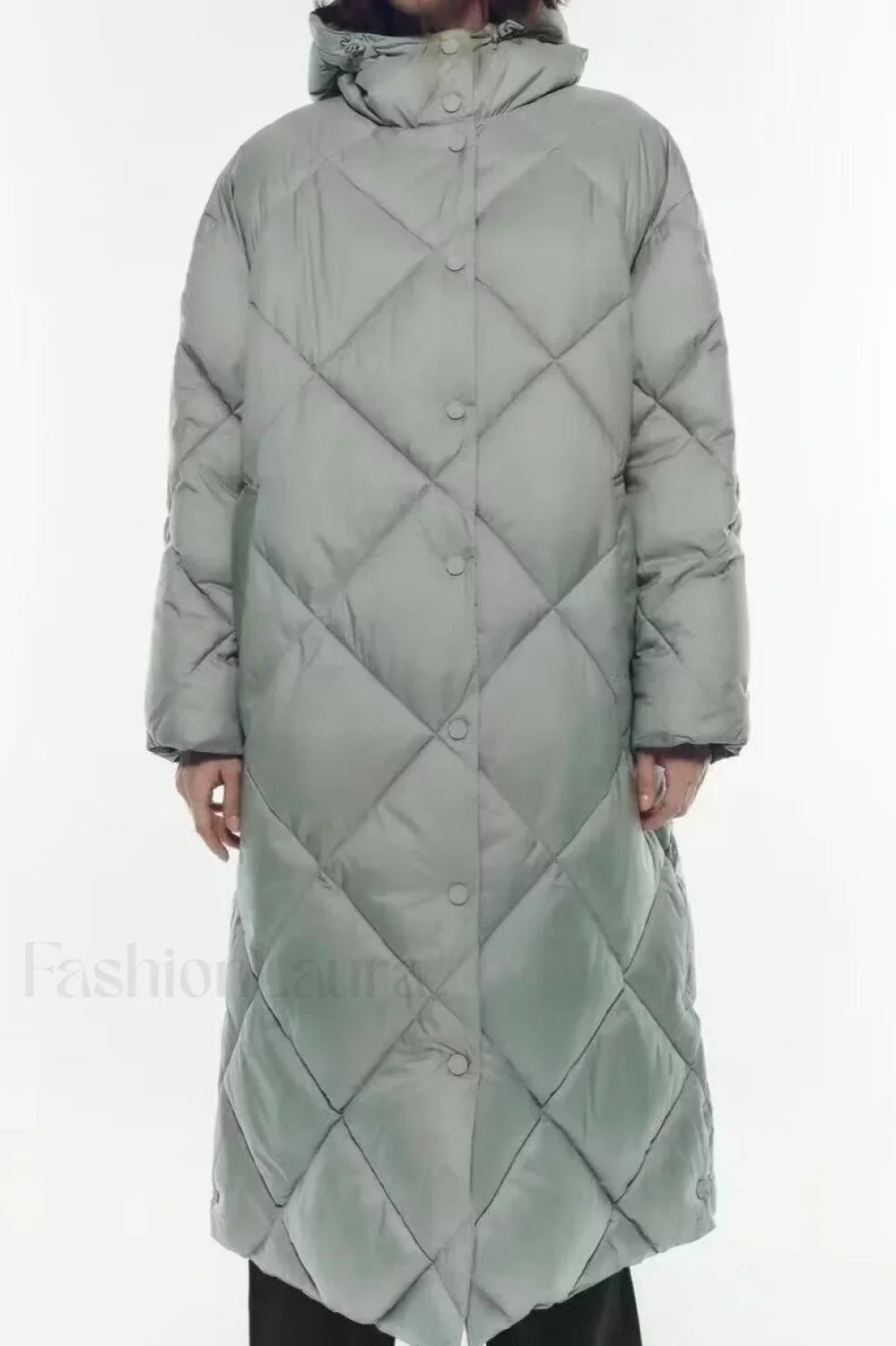 Padded Longline Hooded Puffer Coat