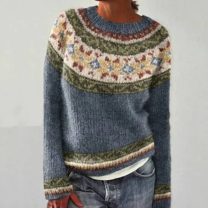 Hazel | Retro Scandinavian Knitted Sweater