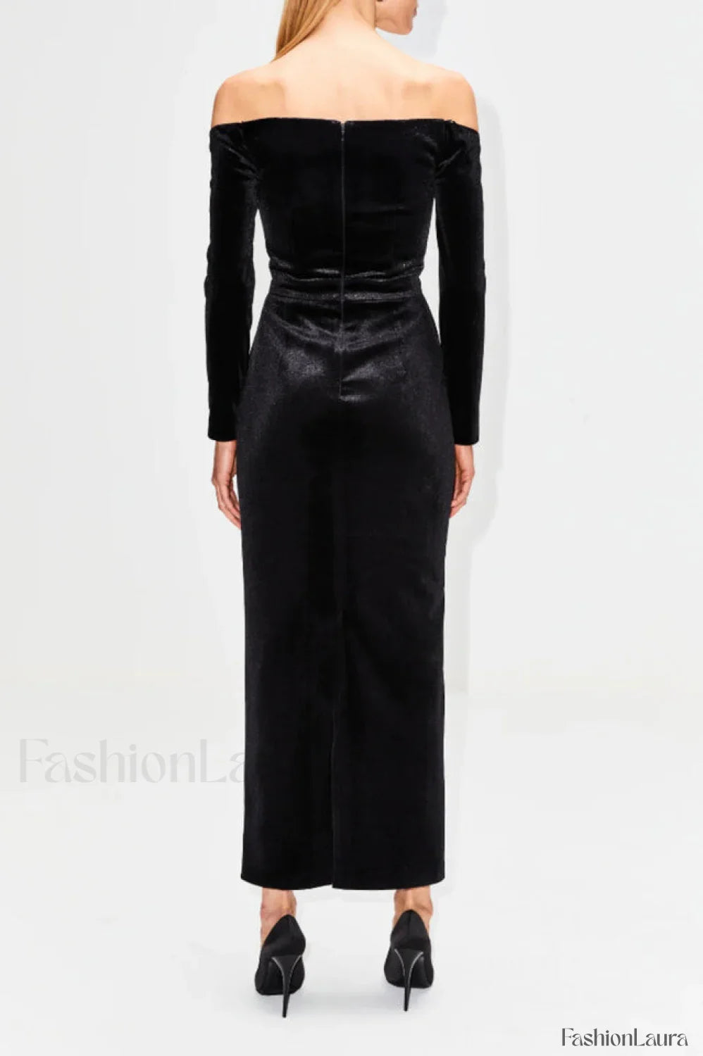 Palma Strapless Stylish Velvet Dress