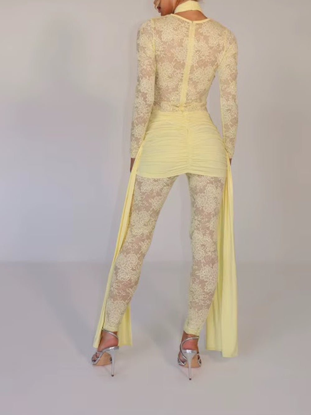 Paloma Lace Mesh Pants Set