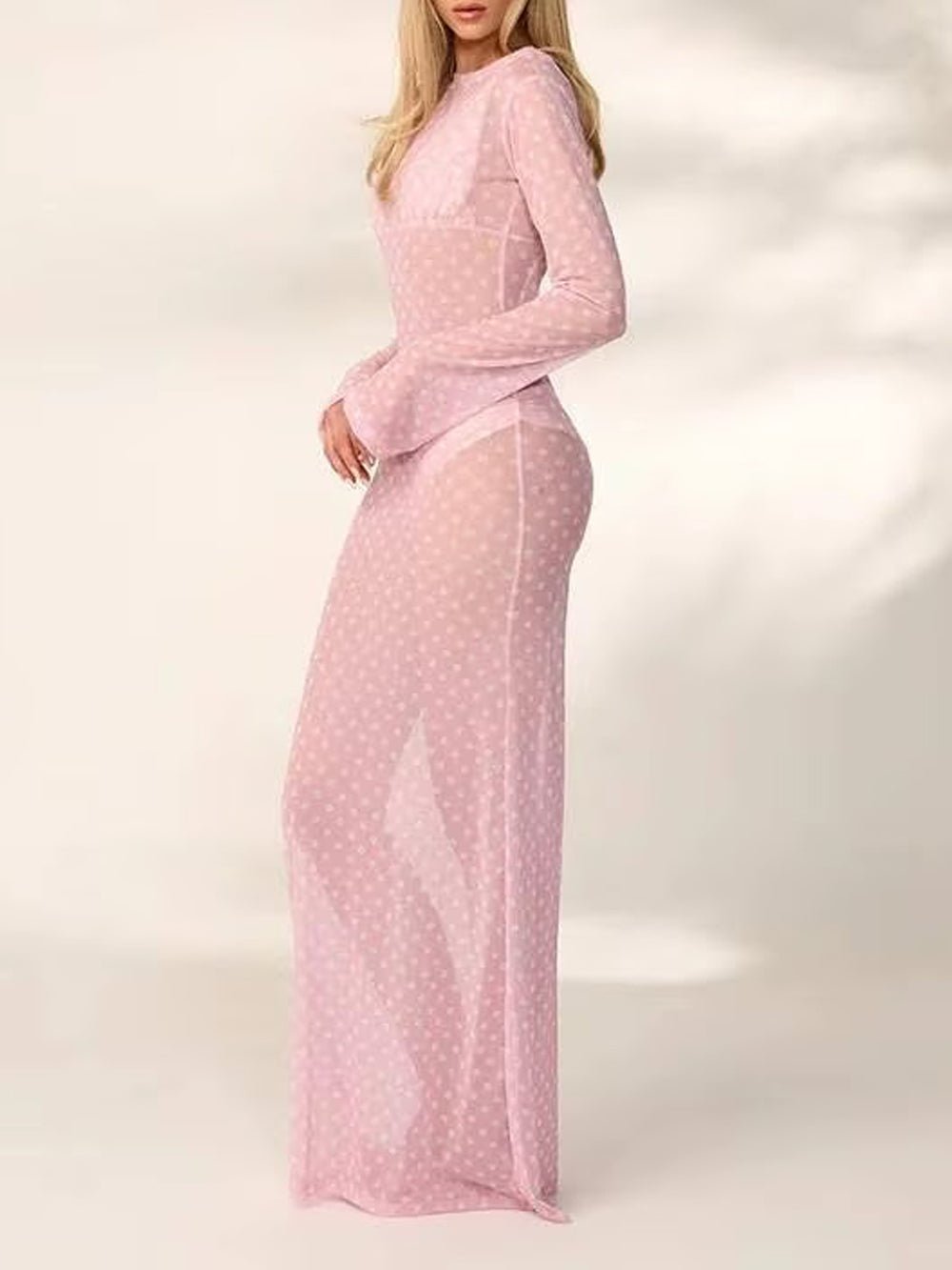 Paloma Mesh Swim Cover Maxi Dress