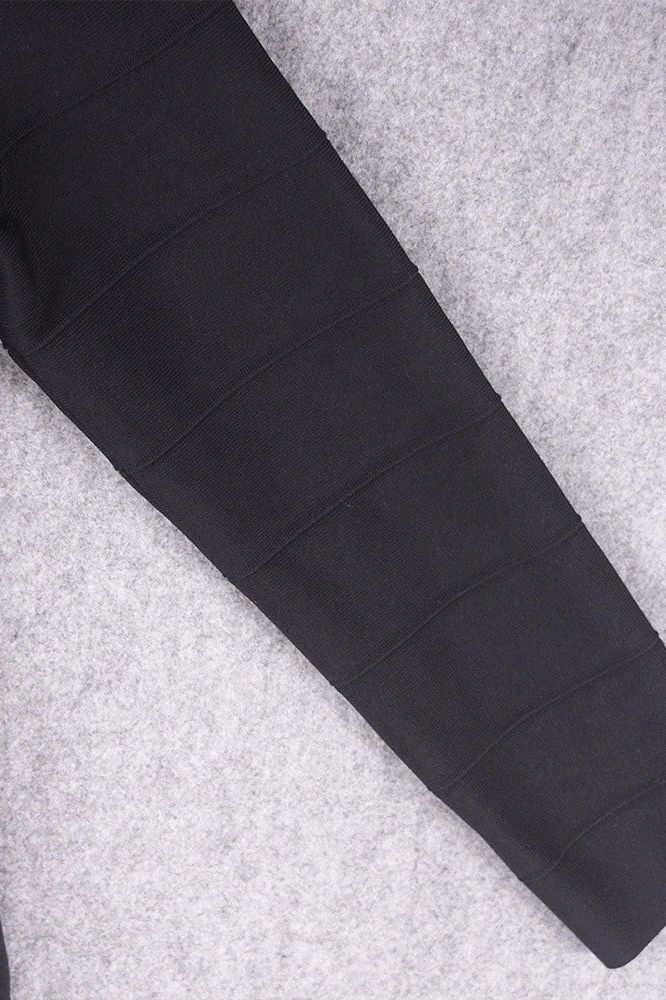 Zara Long Sleeve Bandage Mini Dress - Classic Black
