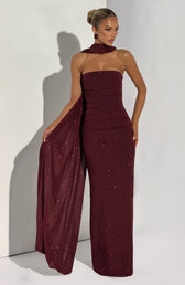 Sparkle Strapless Ruched Maxi Gown 14