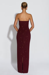 Sparkle Strapless Ruched Maxi Gown 9