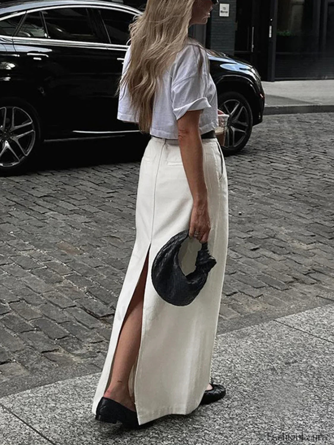 Parisian Slit Maxi Skirt