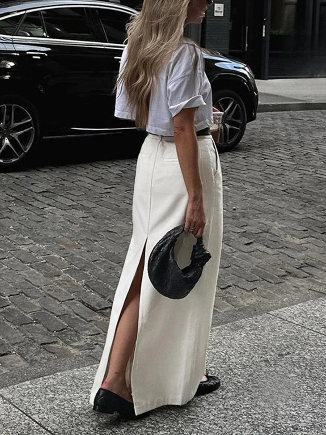 Parisian Slit Maxi Skirt