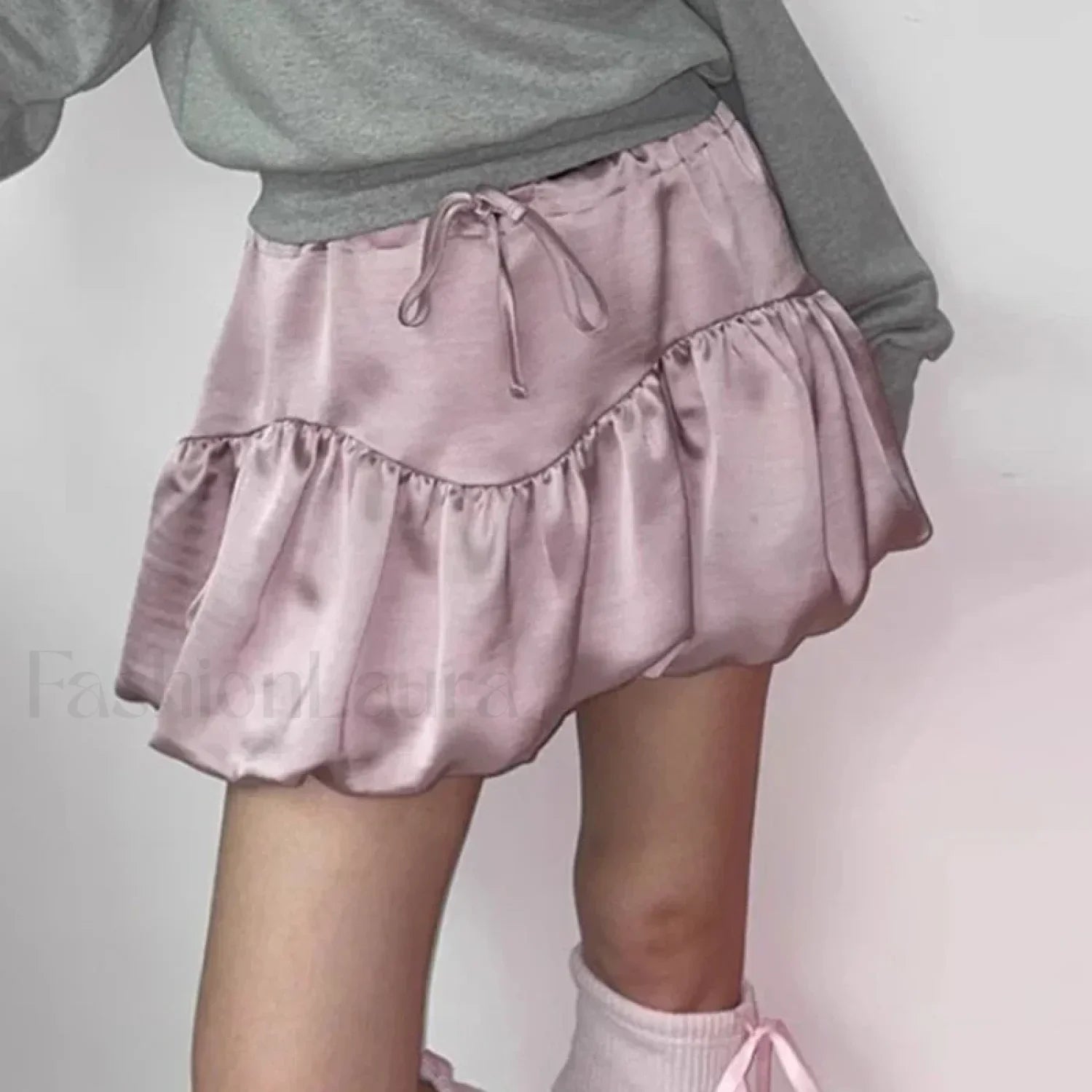 Patchwork Silk Tutu A-line Skirt