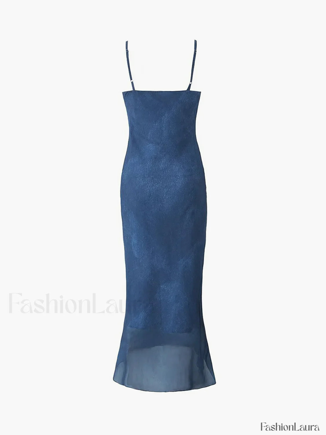 Patchwork V Neck Trendy Cami Midi Dress