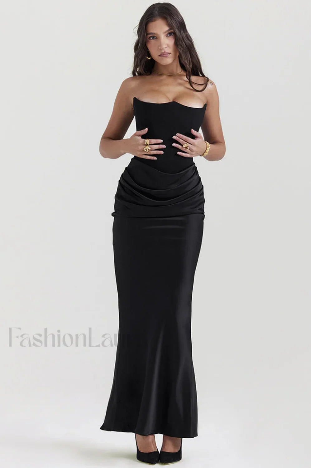 Persephone Off Stylish Shoulder Bustier Dress