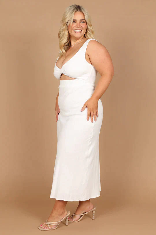 Galla Midi Dress in a Wrap Style for Women Easygoing Daywear