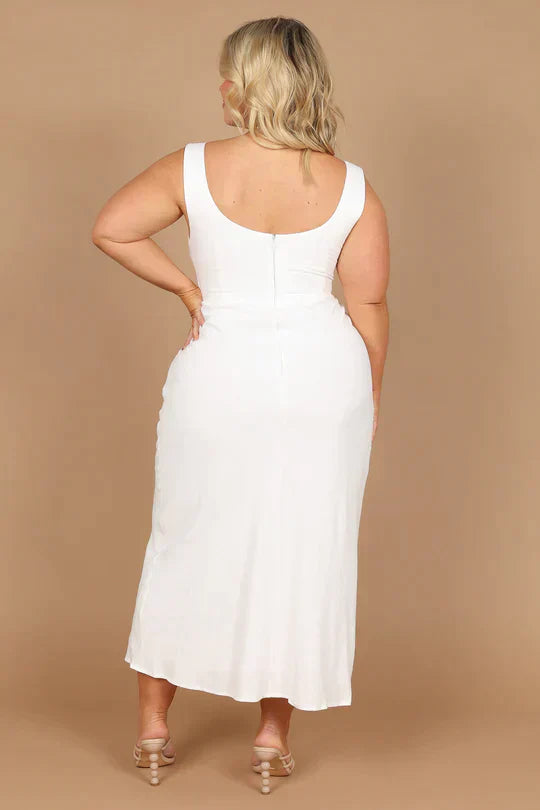 Galla Midi Dress in a Wrap Style for Women Easygoing Daywear