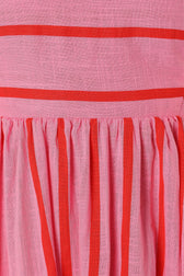 Striped Spaghetti Strap Tiered Maxi Dress 8