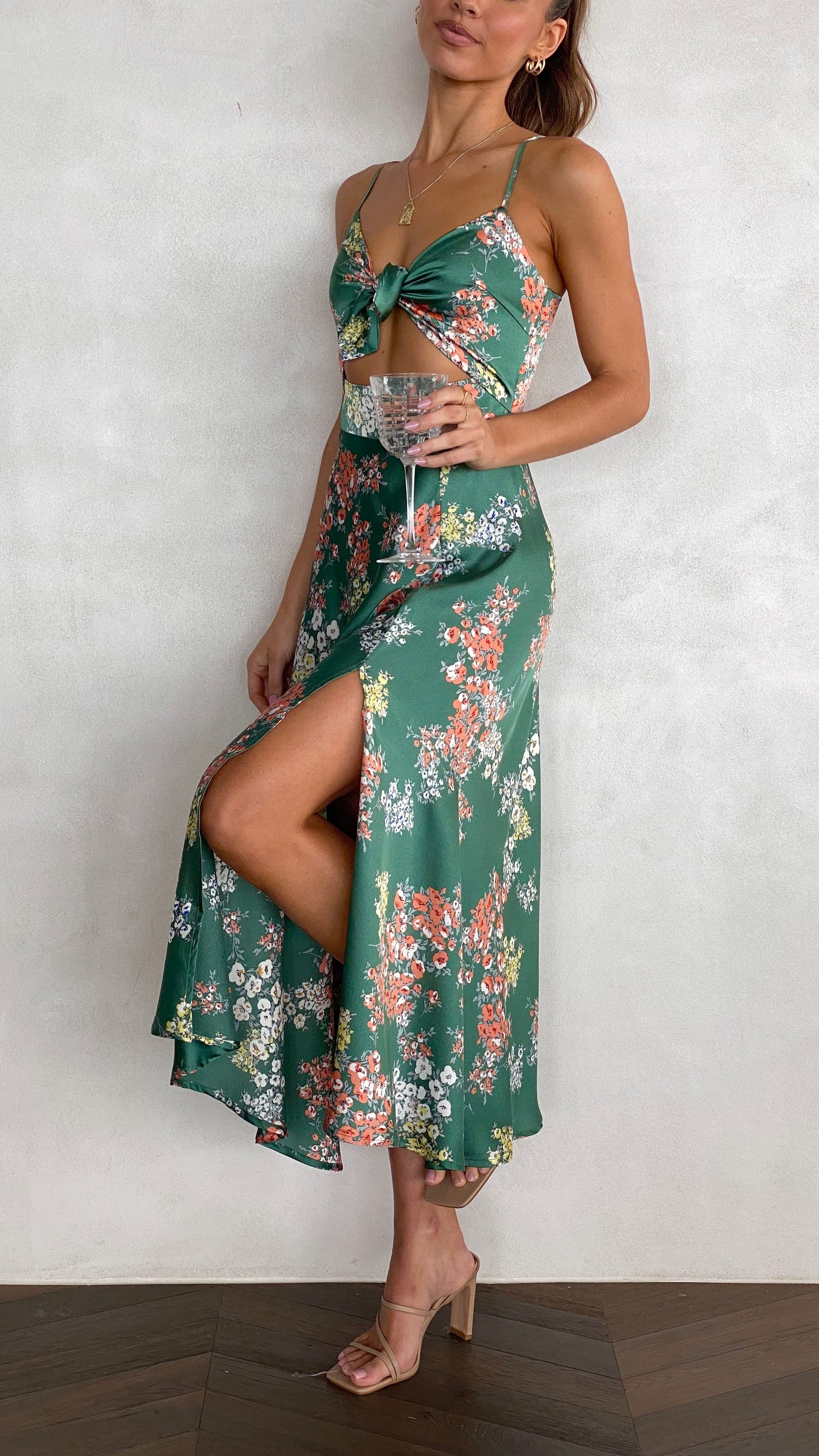 Premium Juniper Midi Dress Evening Wear Edit