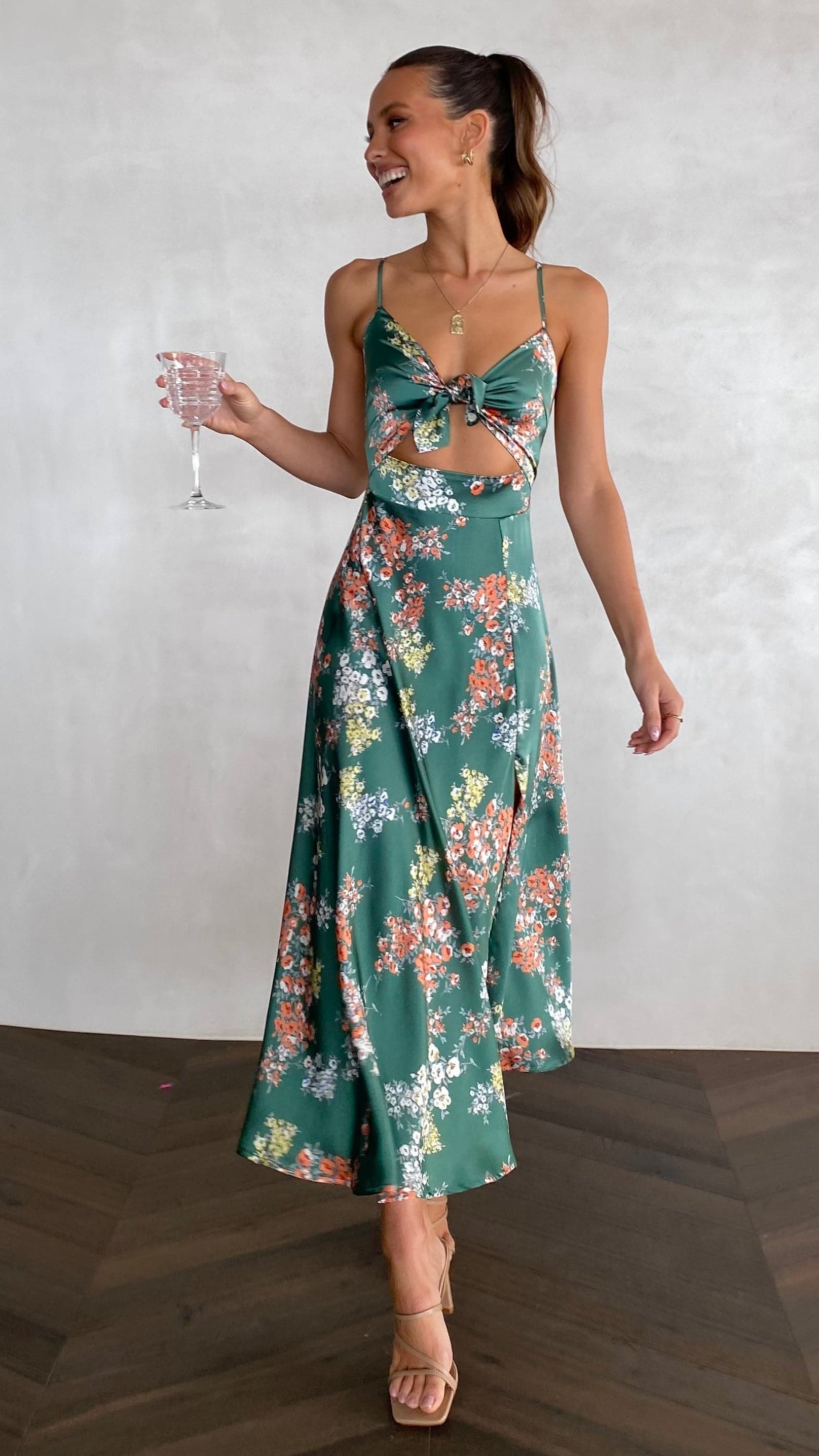 Premium Juniper Midi Dress Evening Wear Edit