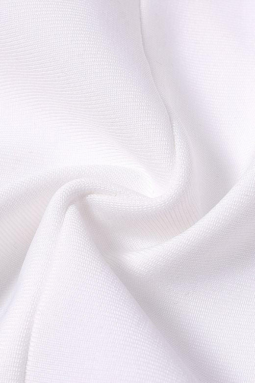 Pia Bandage Midi Dress - White Pearl