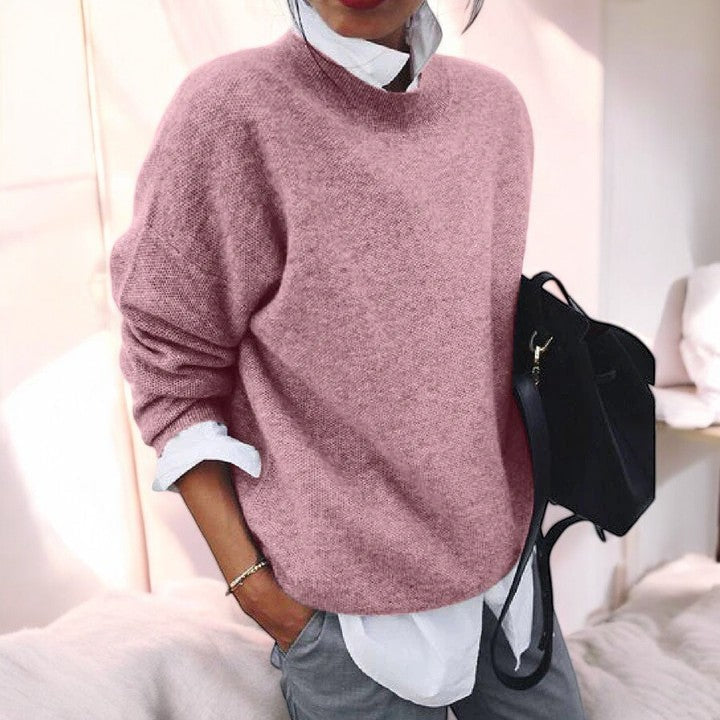 Crew Neck Long Sleeve Oversized Sweater