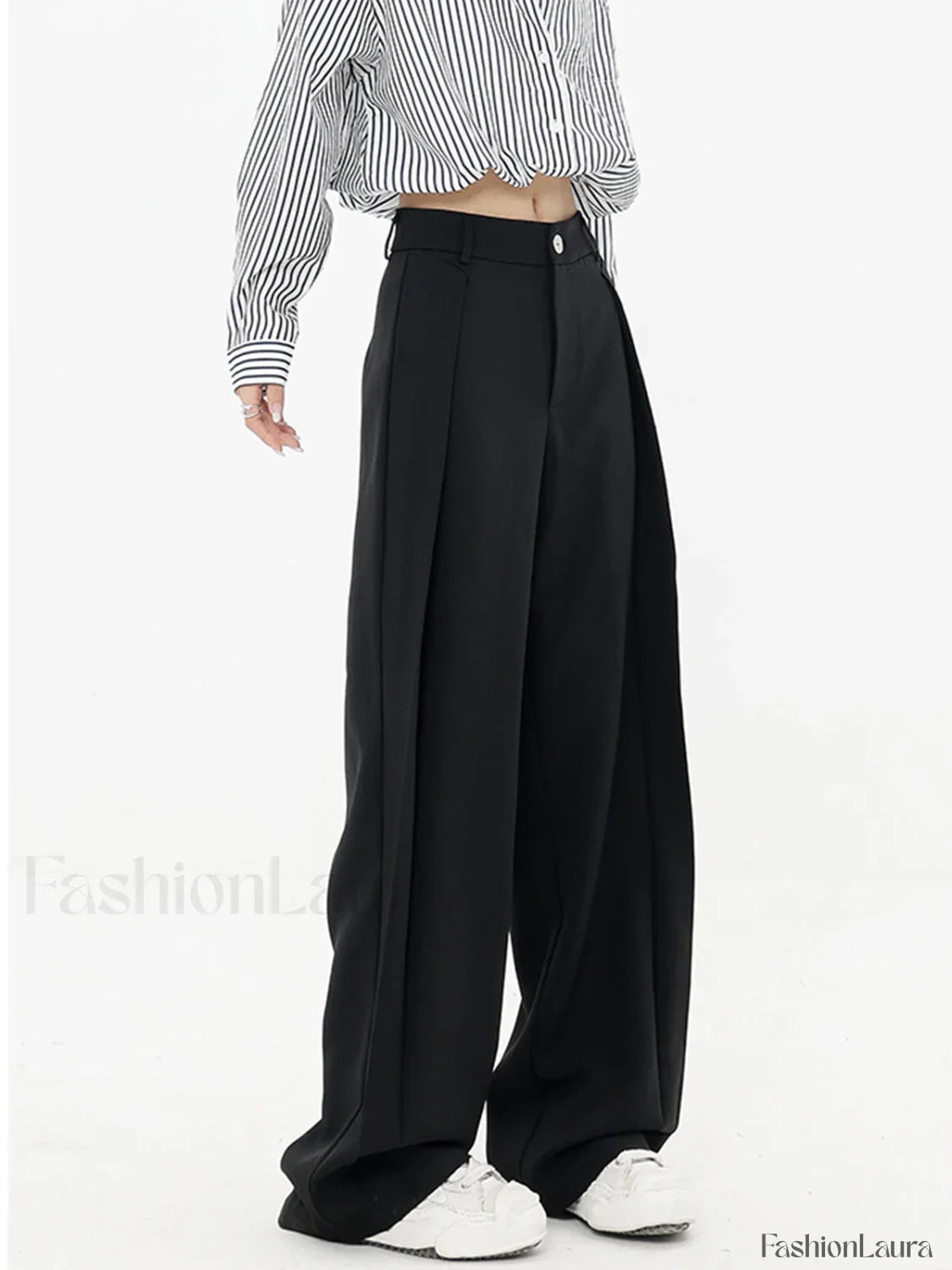 Pleated Baggy Graceful Wide Leg Pants