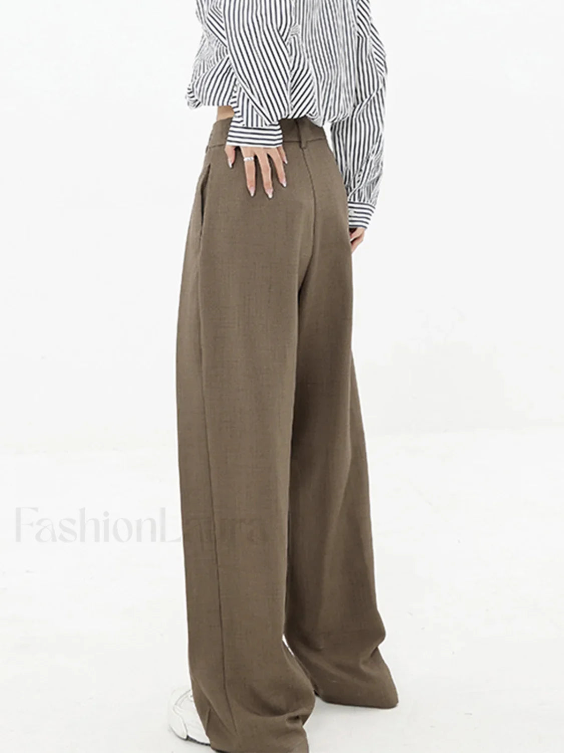 Pleated Baggy Graceful Wide Leg Pants