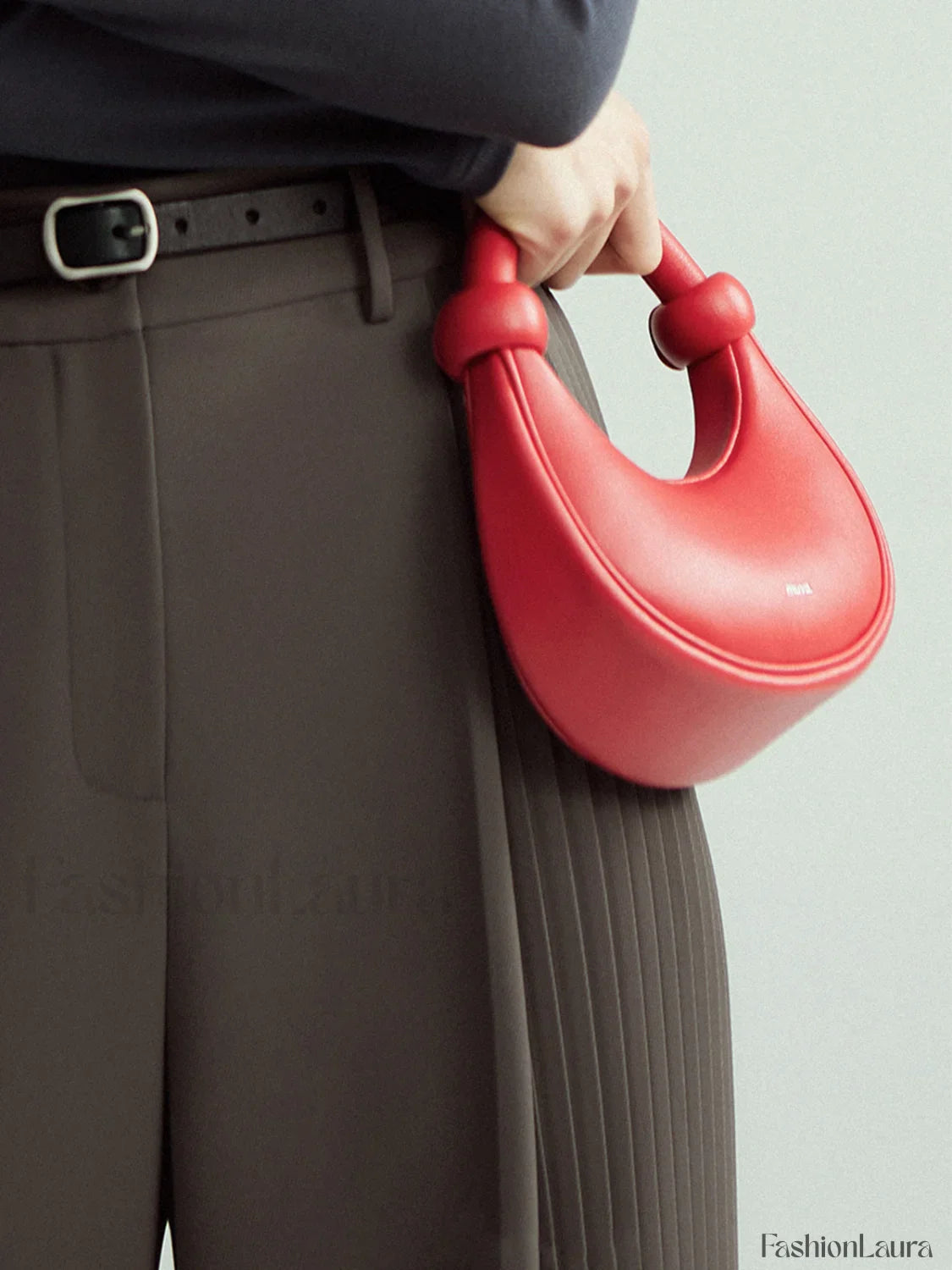 Pleated Wide Leg Trendy Pants Without Belt