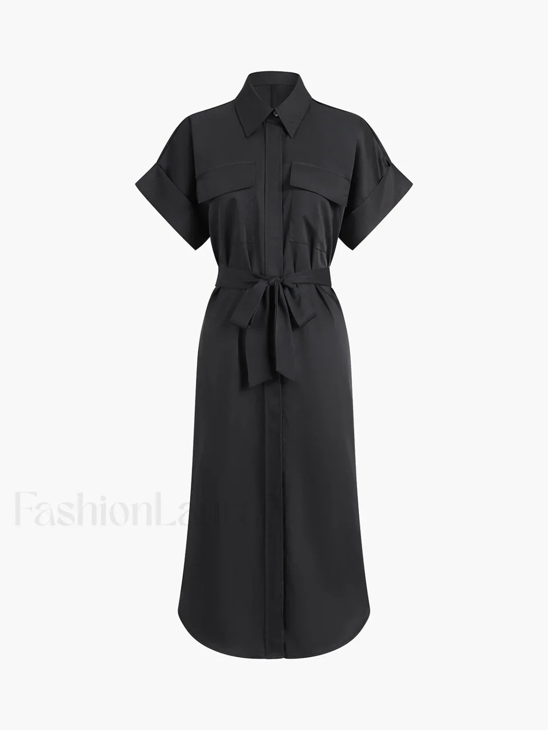 Polo Pockets Graceful Tied Midi Dress