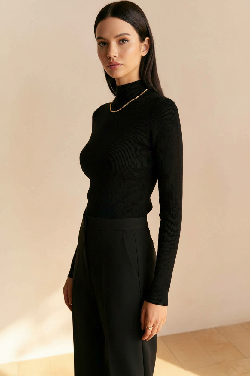 Stylish Comfortable Knit Sweater with Breathable Fabric and Relaxed Fi