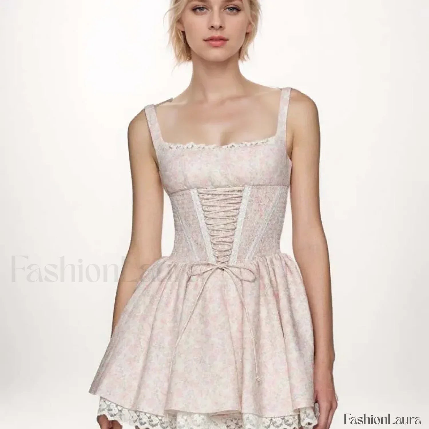 Princess Bandage Mini Floral Dress