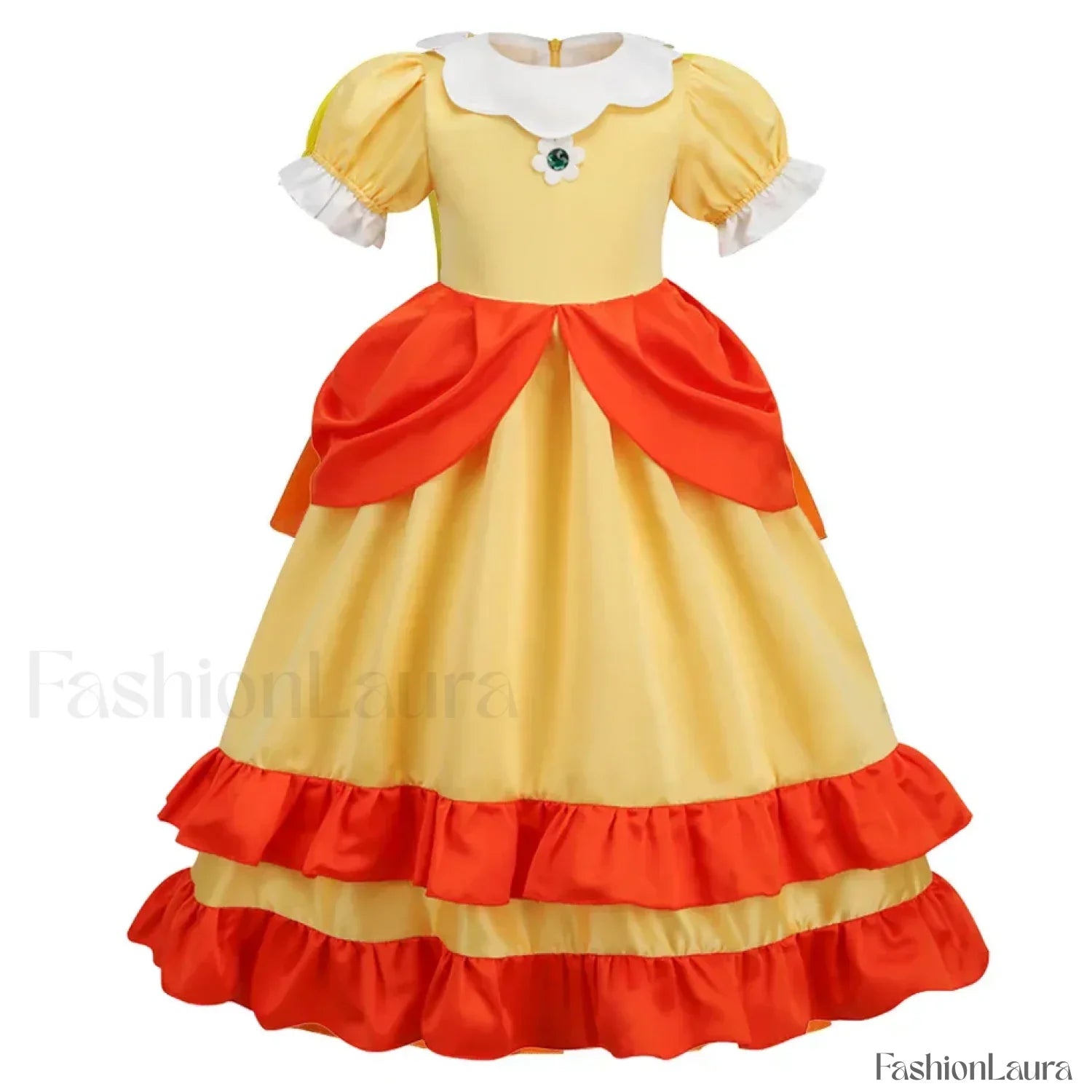 Princess Cosplay Peach Dress Accessories Role Play Carnival Birthday Kid Costume