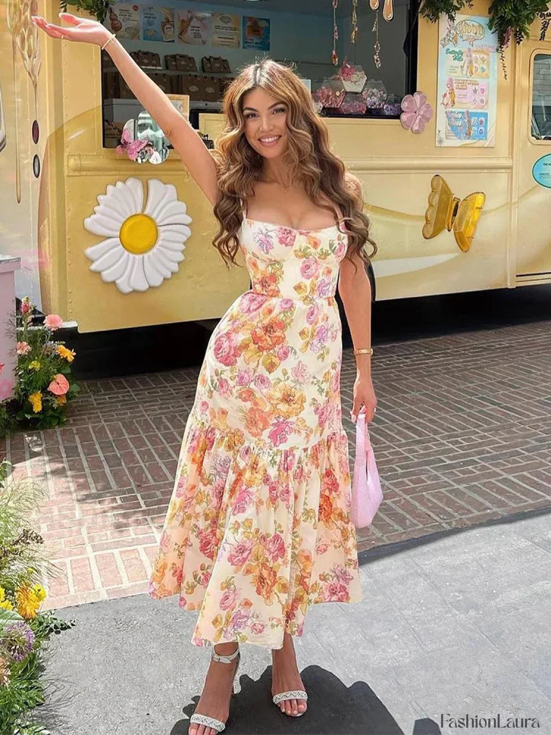 Print Bodycon Floral Dress