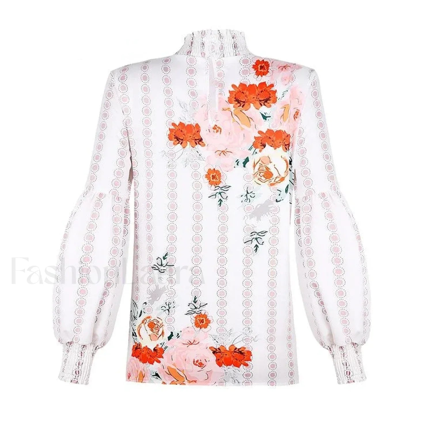 Printed Floral Korean Office Lady Blusas Blouse