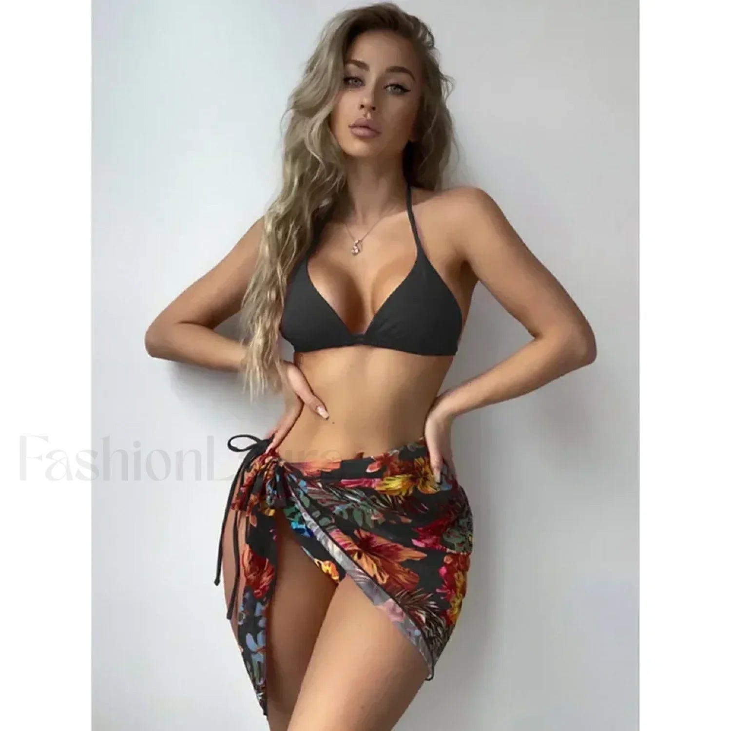 Printed Split Chic Three Piece Set