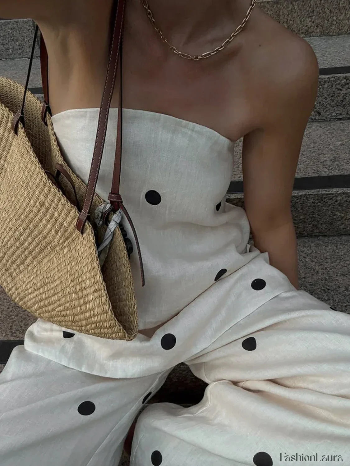 Printing Backless Sleeveless Pants Two Piece Set