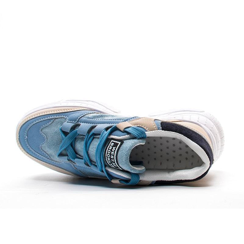 Patchwork Contrast Combination Women Chunky Sneaker