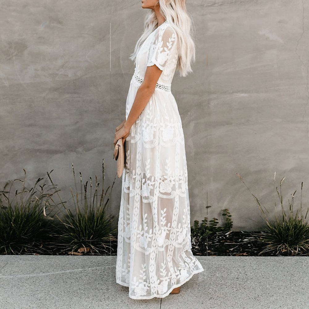 Molly Aesthetic Long Dress Flowing and Breathable Statement Occasion Edit