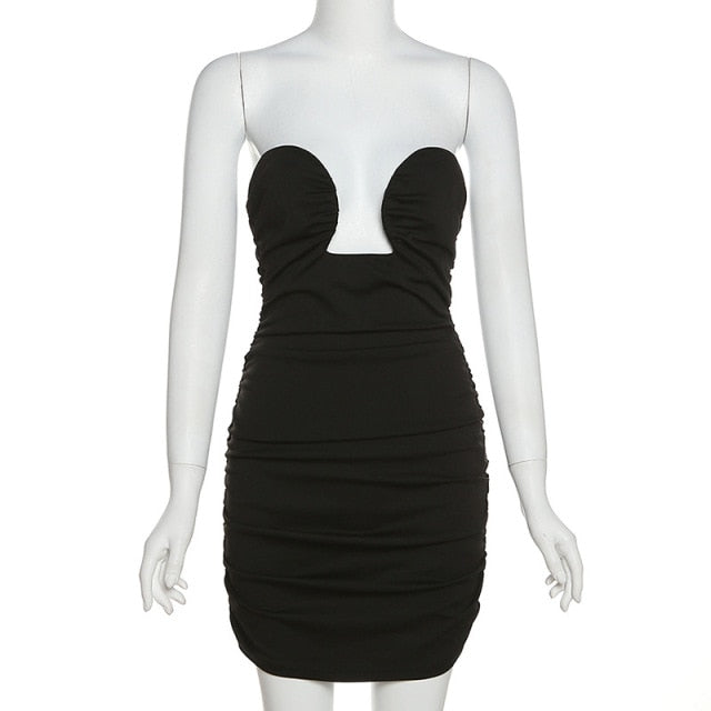 Long Sleeve Black Bodycon Party Dresses