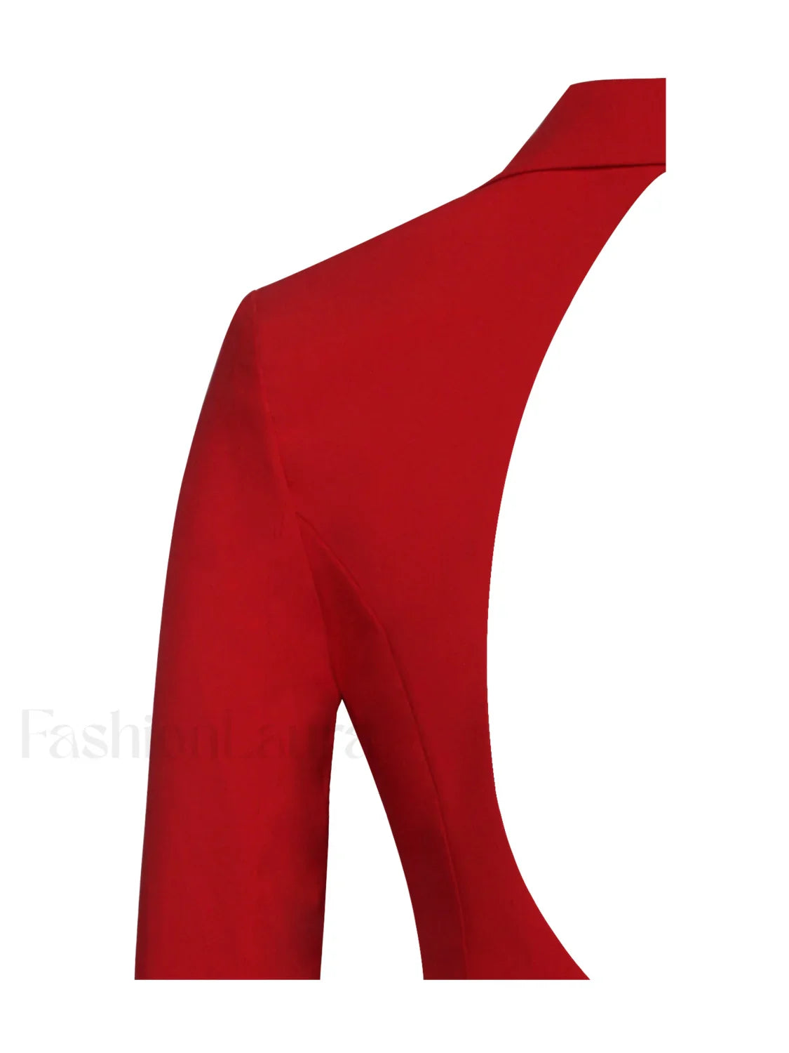 Quilla Red Feather Crystal Graceful Sleeve Backless Blazer Dress