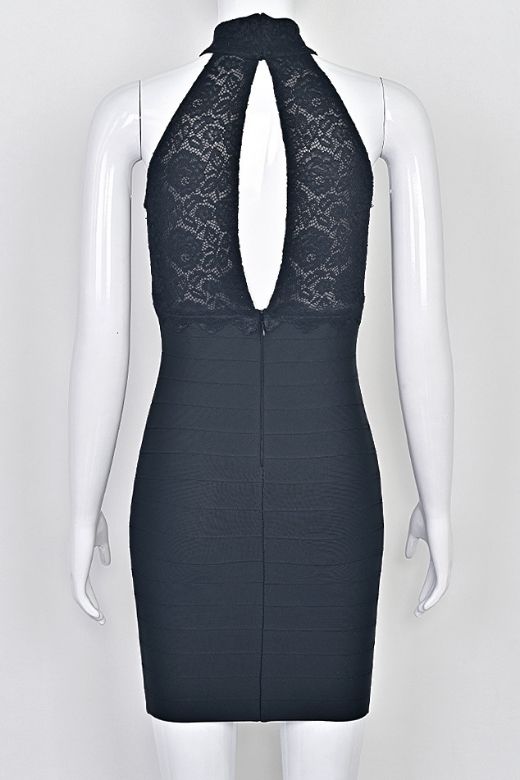 Quinn Bandage Mini Dress - Classic Black