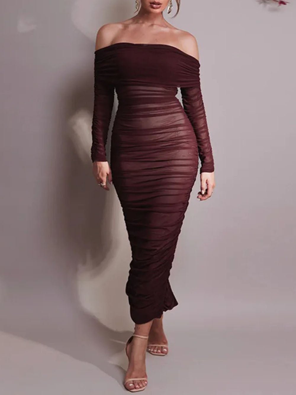 Reagan Off Shoulder Maxi Dress