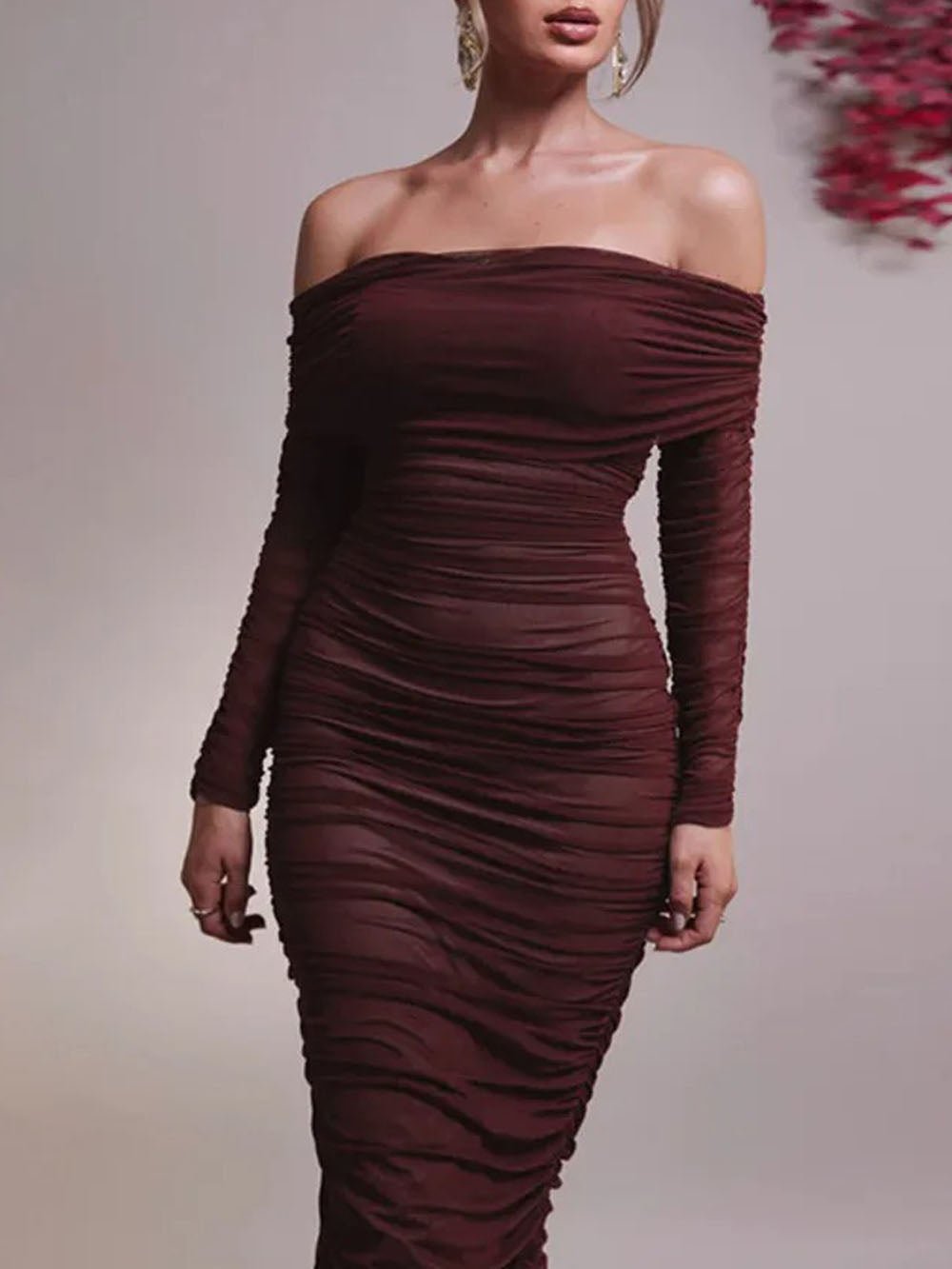 Reagan Off Shoulder Maxi Dress