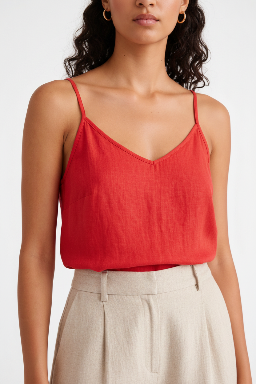 Chic Lightweight Linen Tank Top | Breathable Fabric & Versatile Design