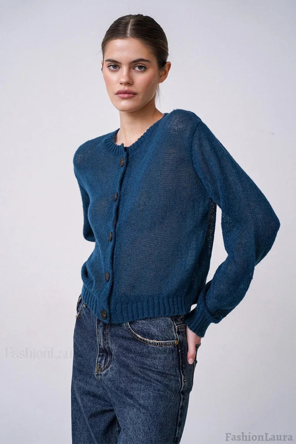 Relaxed Fit Knit Cardigan