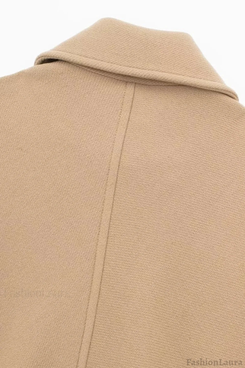 Relaxed Fit Short Wool Blend Jacket