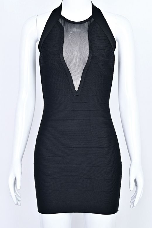 Remi Bandage Mini Dress - Classic Black