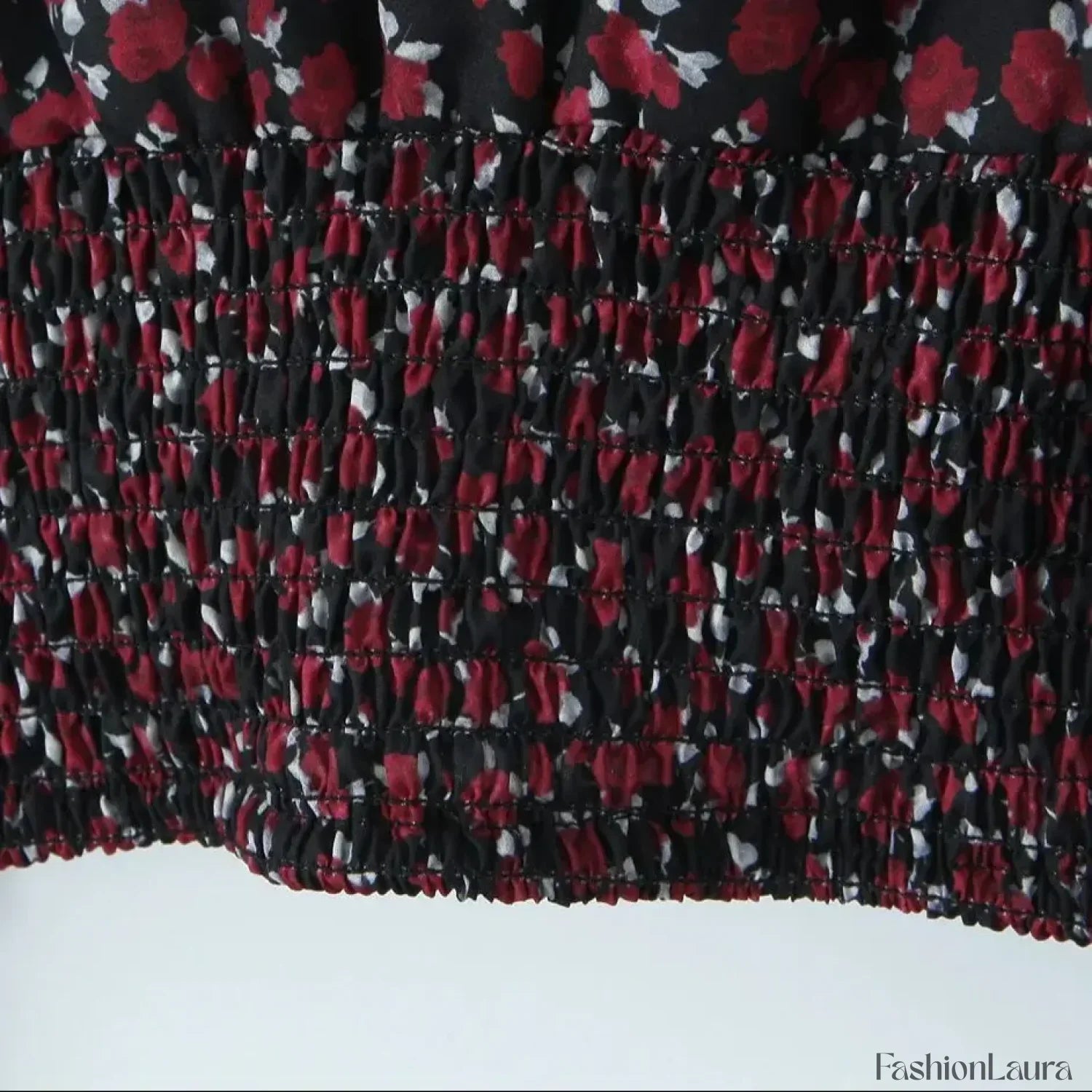 Retro Flower Print Slim Sexy Cropped Blouse