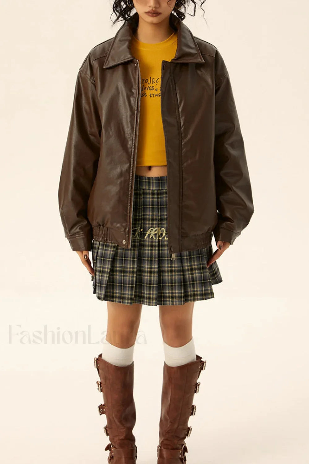 Retro Loose Fit Moto Jacket