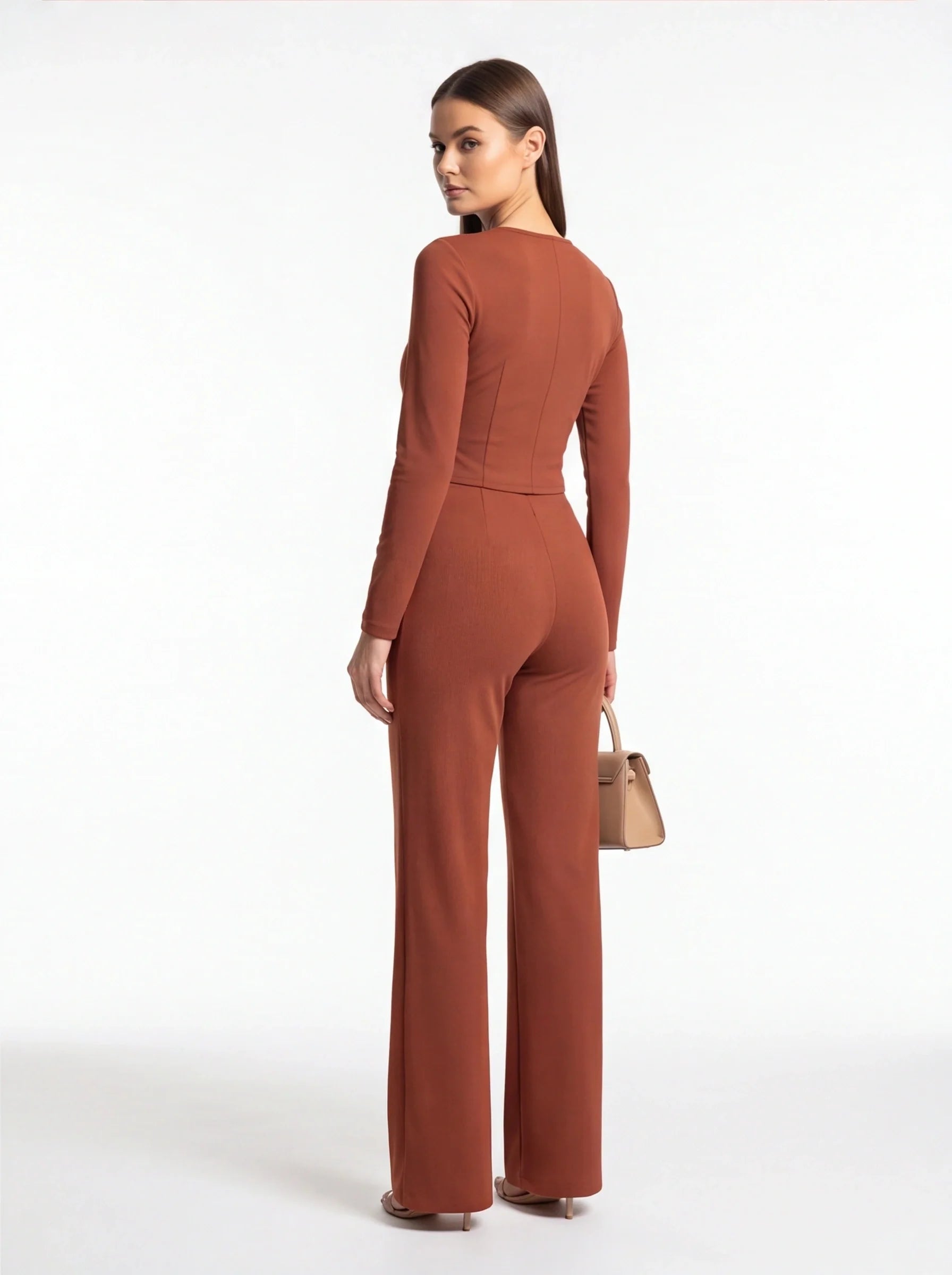 Elegant Stylish Jumpsuit with Pockets & Comfortable Fit for Commuting