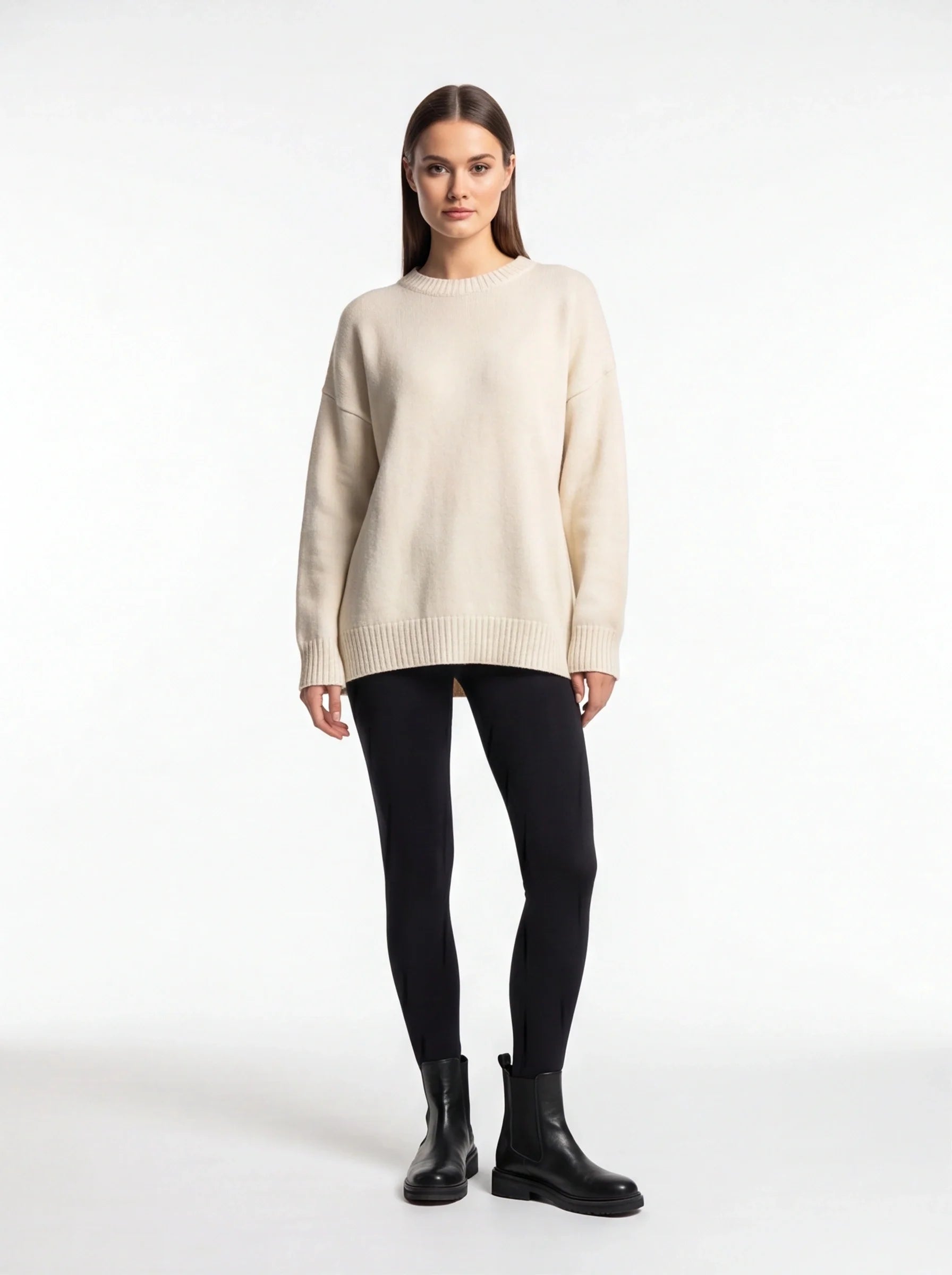 Black Leggings Thermal Warmth Fleece
