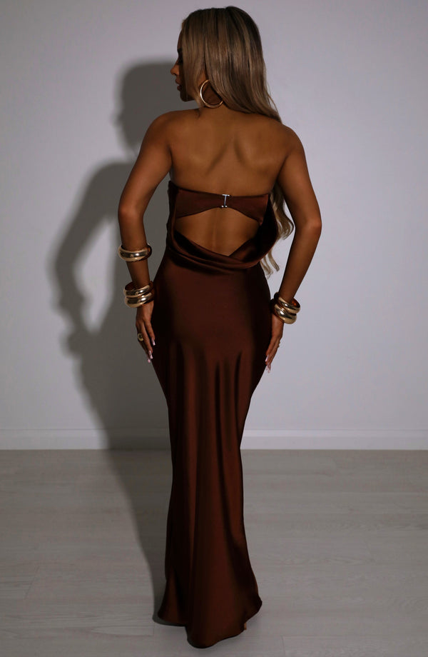 Satin Strapless Straight Neck Bias Cut Bodycon Maxi Dress 19